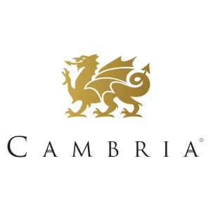 Cambria quartz surfaces logo
