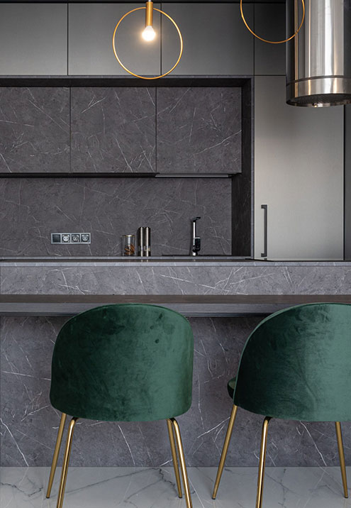 Stone kitchen countertops by Mayan Stonecrafters in Melbourne, FL